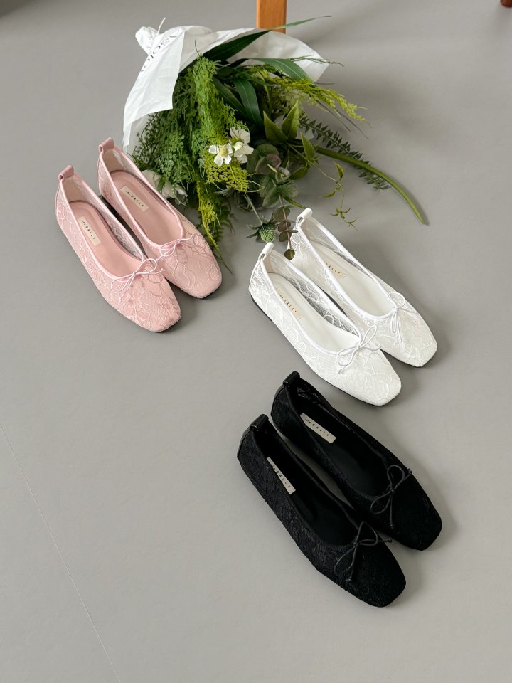 Vade - Korean Women Fashion - #shopsmall - Round Ribbon Flat - 2