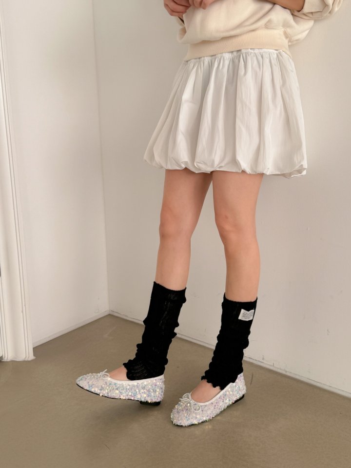 Vade - Korean Women Fashion - #romanticstyle - Spangle Unique Flat - 4
