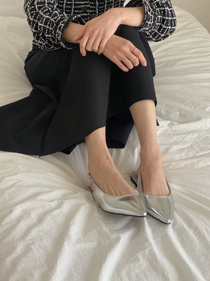 Vade - Korean Women Fashion - #shopsmall - Sling Stiletto Flat Low Heel - 4