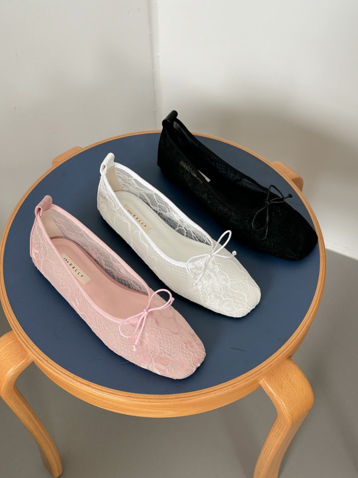 Vade - Korean Women Fashion - #thatsdarling - Round Ribbon Flat - 3