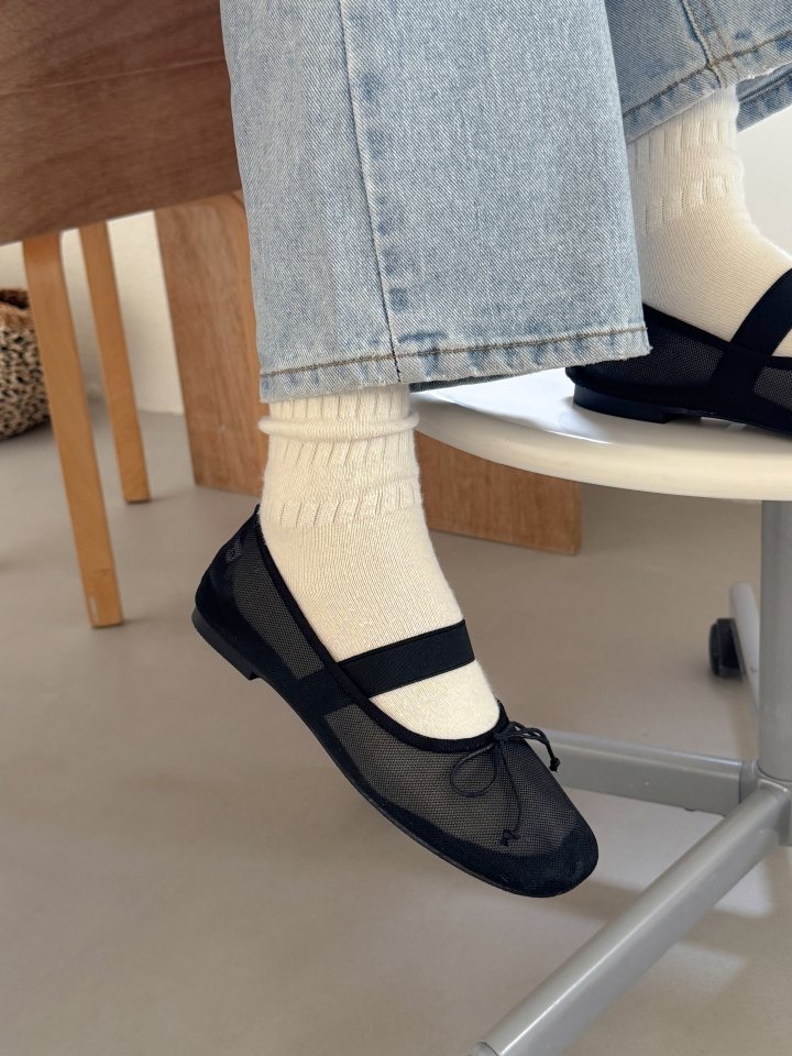 Vade - Korean Women Fashion - #thatsdarling - Mary Jane Flat Banding Ribbon