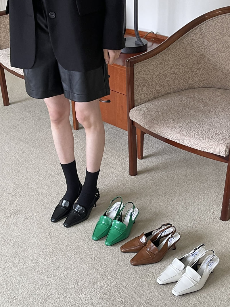 Vade - Korean Women Fashion - #thatsdarling - Slingback Loafer Heel - 12