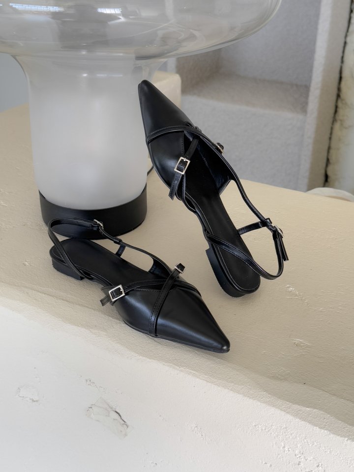 Vade - Korean Women Fashion - #thatsdarling - Stiletto Twist Slingback Flat - 2