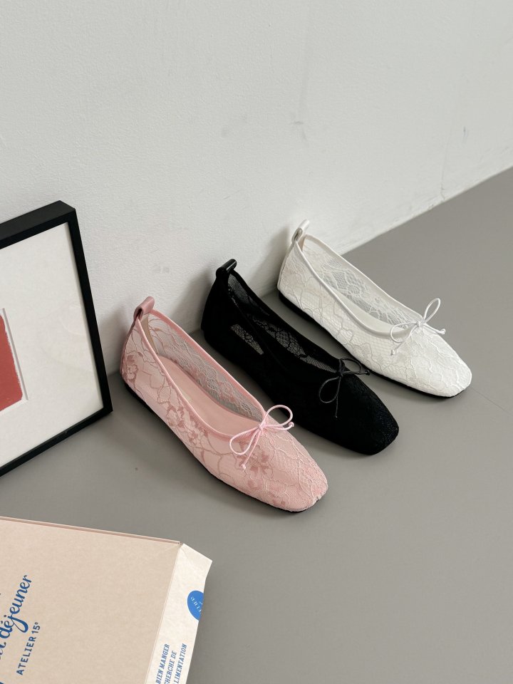 Vade - Korean Women Fashion - #thatsdarling - Round Ribbon Flat - 4