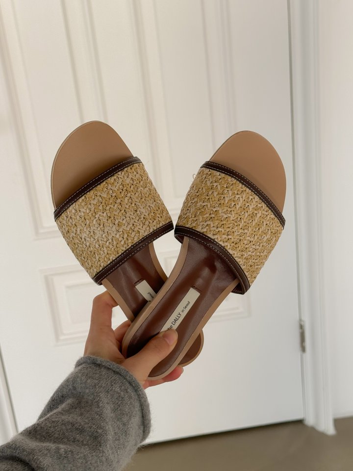 Vade - Korean Women Fashion - #thelittlethings - Rattan Slipper Round - 9