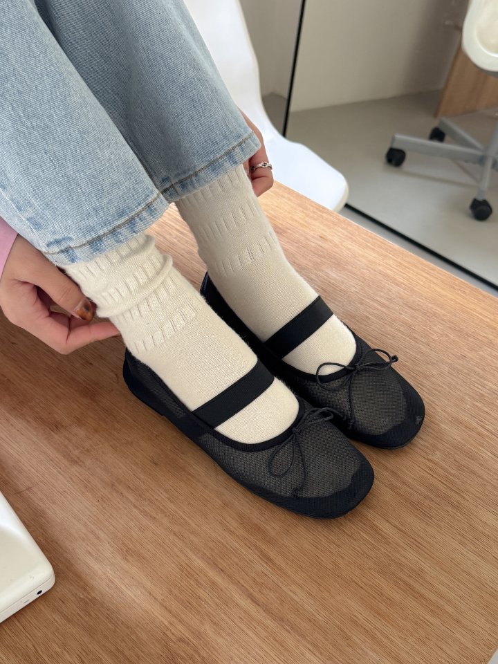Vade - Korean Women Fashion - #thelittlethings - Mary Jane Flat Banding Ribbon - 2