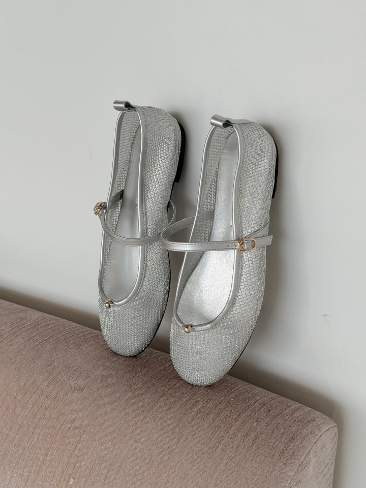 Vade - Korean Women Fashion - #vintageinspired - Mary Jane Mesh Flat - 2