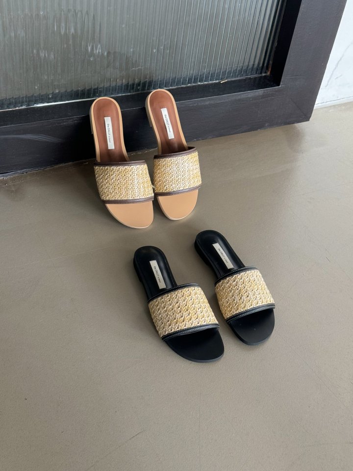 Vade - Korean Women Fashion - #vintagekidsstyle - Rattan Slipper Round - 3