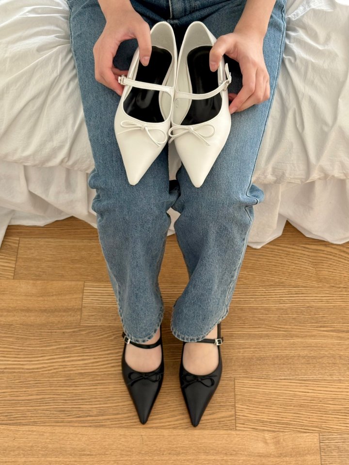 Vade - Korean Women Fashion - #vintagekidsstyle - Stiletto Flat Mary Jane - 11