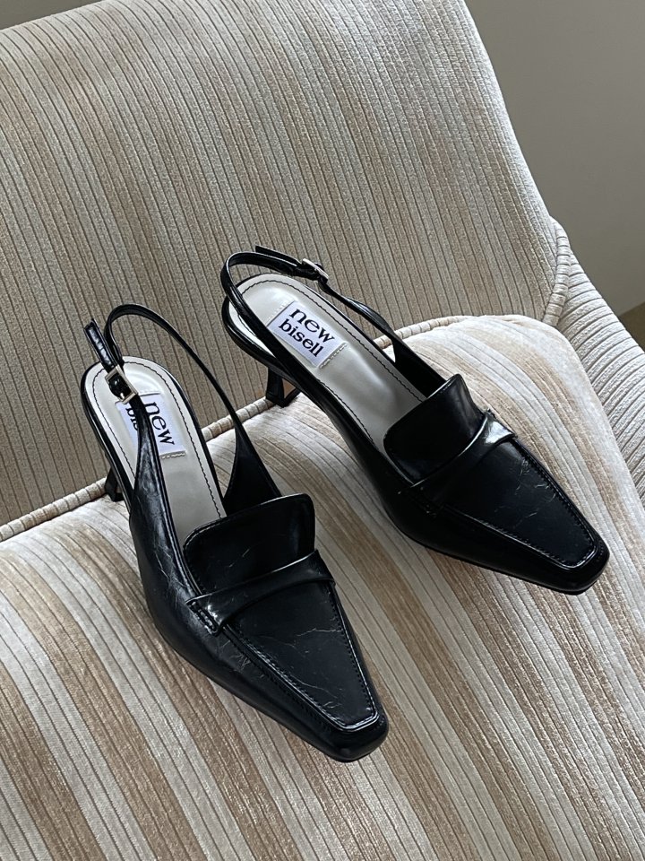 Vade - Korean Women Fashion - #vintagekidsstyle - Slingback Loafer Heel - 7
