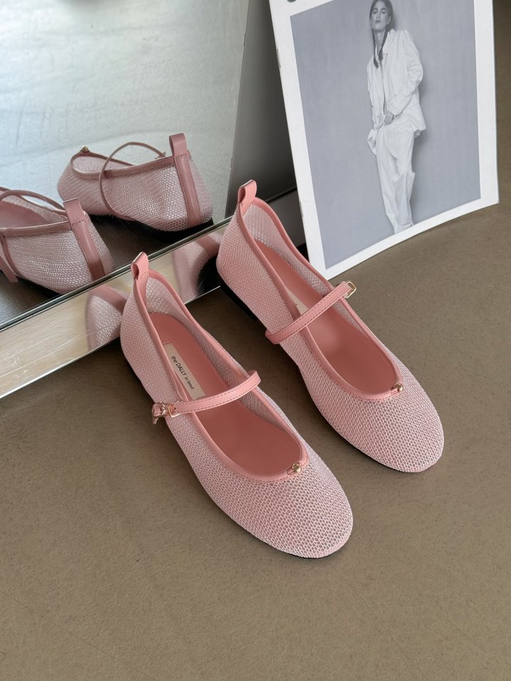 Vade - Korean Women Fashion - #vintagekidsstyle - Mary Jane Mesh Flat - 3