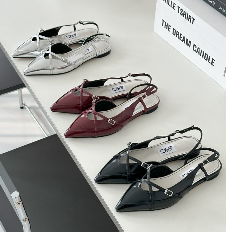 Vade - Korean Women Fashion - #womensfashion - Stiletto Slingback Flat - 3