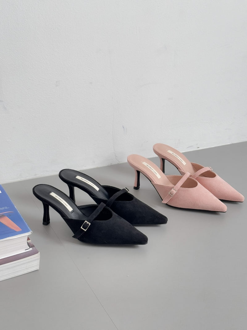 Vade - Korean Women Fashion - #womensfashion - Suede Stiletto Mule Heel - 12