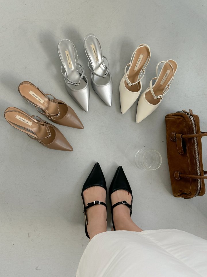 Vade - Korean Women Fashion - #womensfashion - Stiletto Slingback Mule Heel - 10
