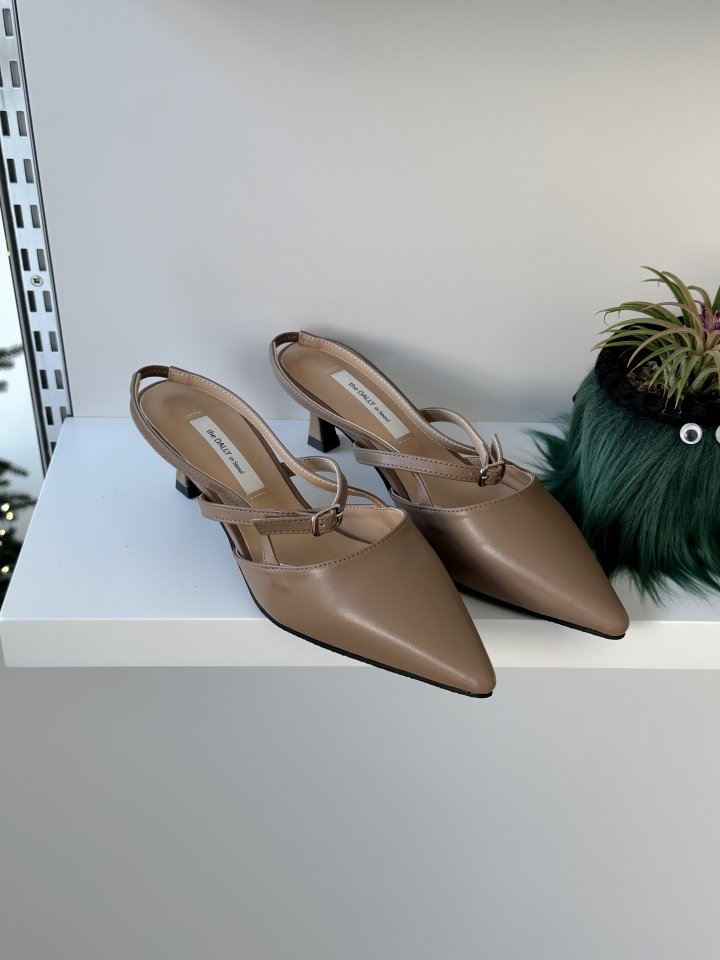 Vade - Korean Women Fashion - #womensfashion - Stiletto Slingback Mule Heel - 2