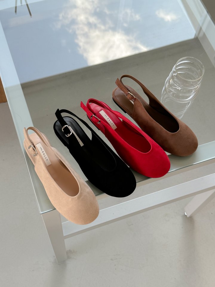 Vade - Korean Women Fashion - #womensfashion - Low Heel Slingback Flat