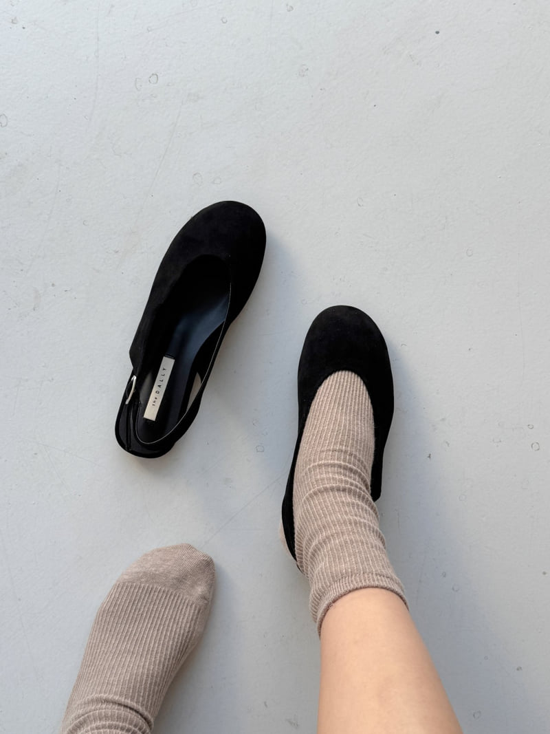 Vade - Korean Women Fashion - #womensfashion - Low Heel Slingback Flat - 9