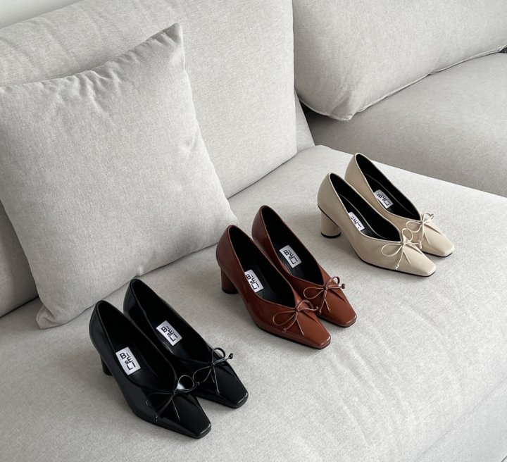 Vade - Korean Women Fashion - #momslook - Pumps Ribbon Heel - 4