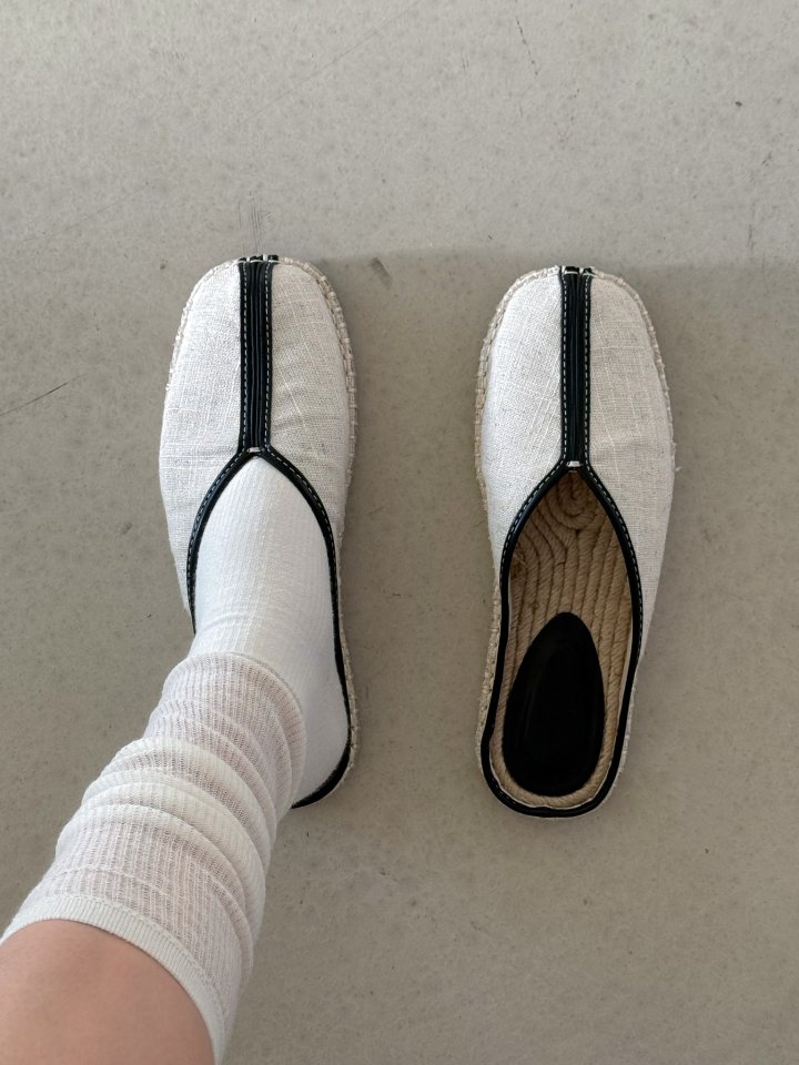 Vade - Korean Women Fashion - #womensfashion - Espadrille Mule Bloafer