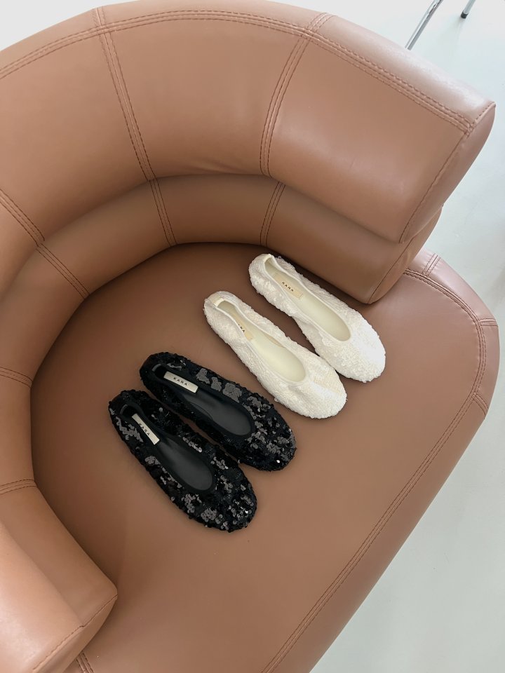 Vade - Korean Women Fashion - #momslook - Spangle Ballerina Flat Soft Cushion - 4