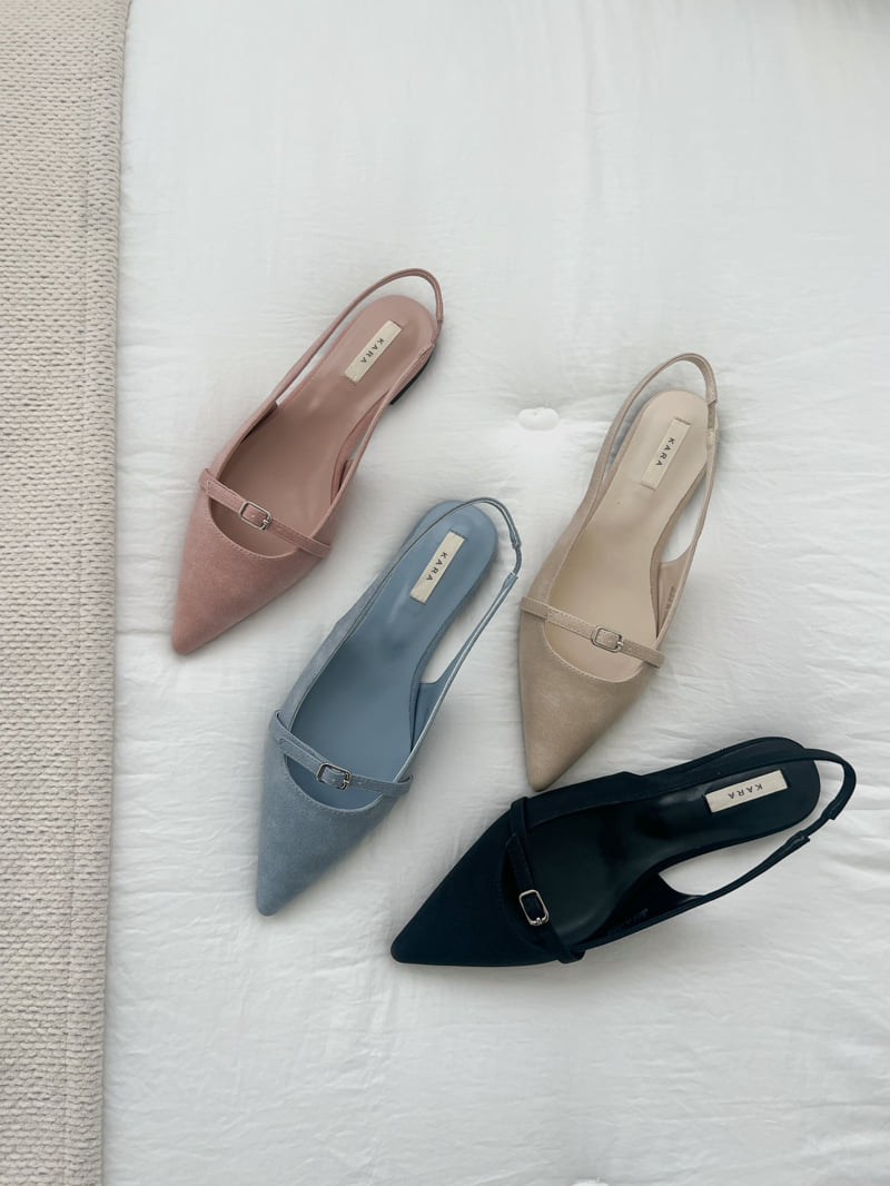 Vade - Korean Women Fashion - #womensfashion - Suede Stiletto Mary Jane Flat Heel - 12