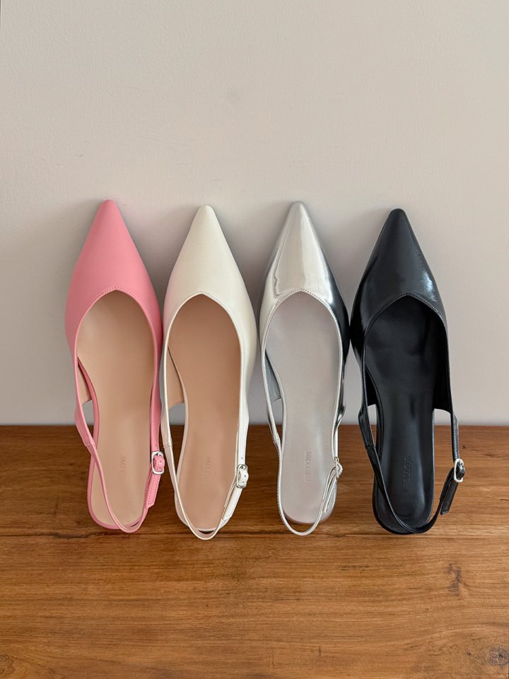Vade - Korean Women Fashion - #womensfashion - Stiletto Slingback Vivid Color Heel