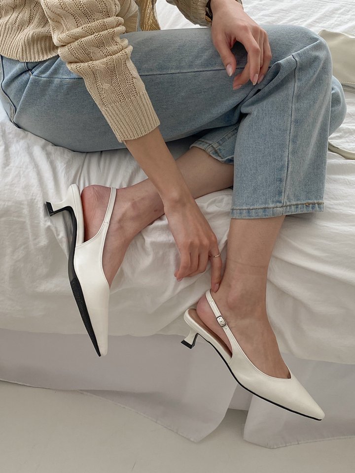 Vade - Korean Women Fashion - #womensfashion - Stiletto Slingback Vivid Color Heel - 9