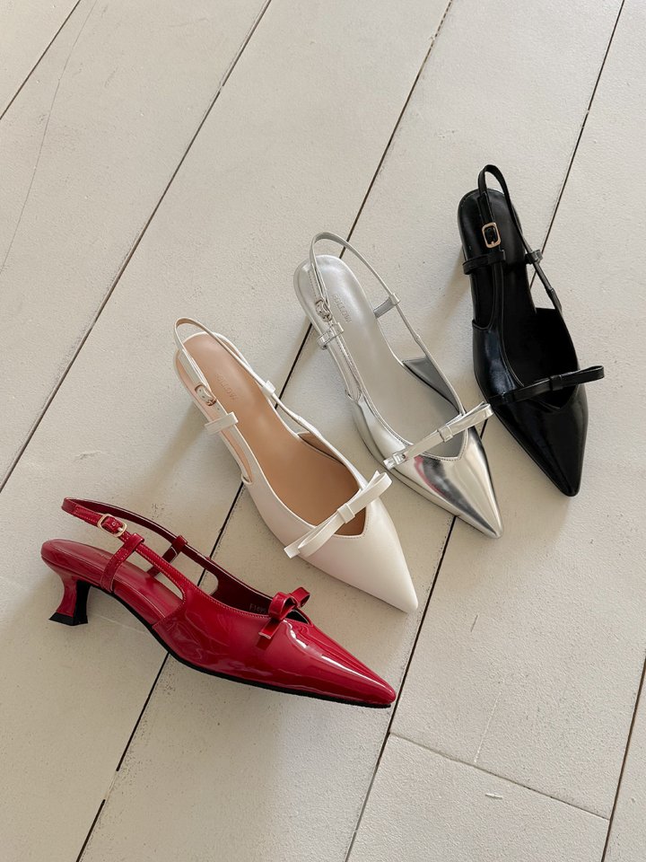 Vade - Korean Women Fashion - #momslook - Stiletto Slingback Pumps - 4