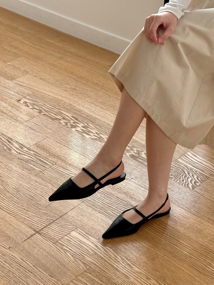 Vade - Korean Women Fashion - #womensfashion - Stiletto Flat Heel Strap - 8
