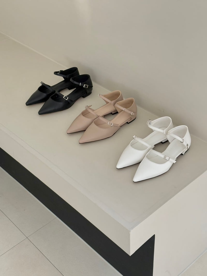 Vade - Korean Women Fashion - #womensfashion - Stiletto Mary Jane Ankle Strap Flat - 12