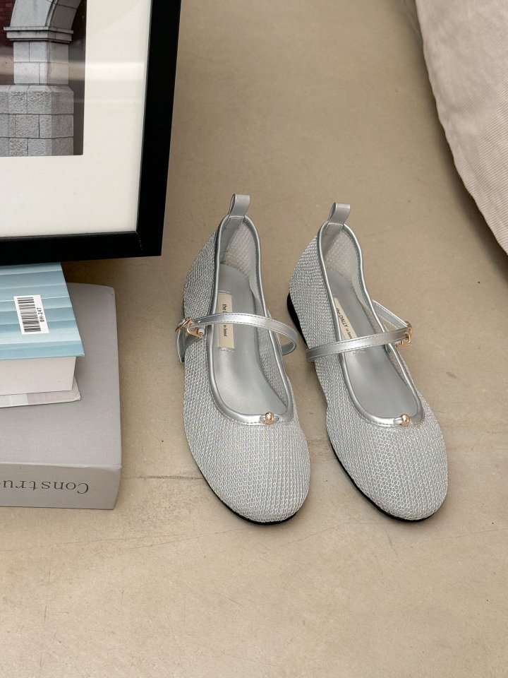 Vade - Korean Women Fashion - #womensfashion - Mary Jane Mesh Flat