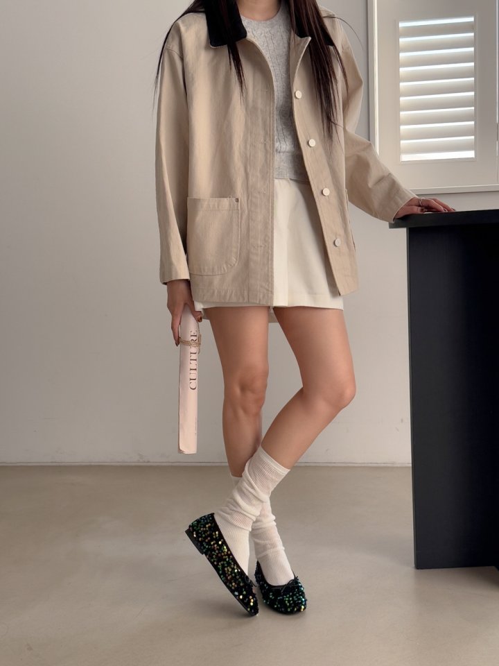 Vade - Korean Women Fashion - #womensfashion - Spangle Unique Flat - 10