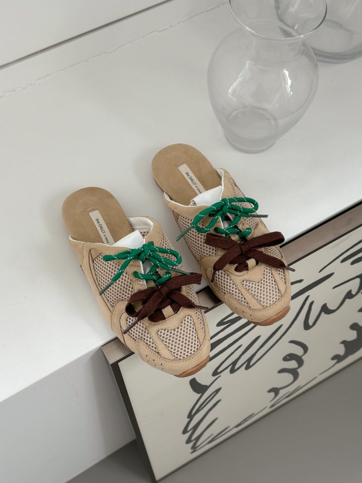 Vade - Korean Women Fashion - #womensfashion - Mesh Mule Sneakers - 6
