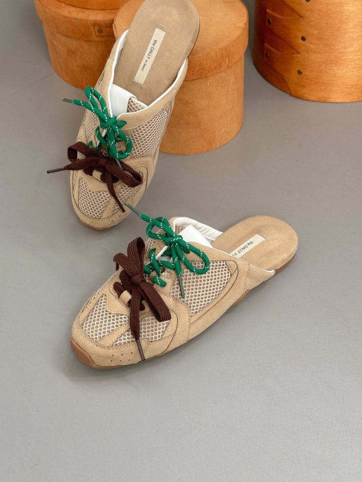 Vade - Korean Women Fashion - #womensfashion - Mesh Mule Sneakers - 8