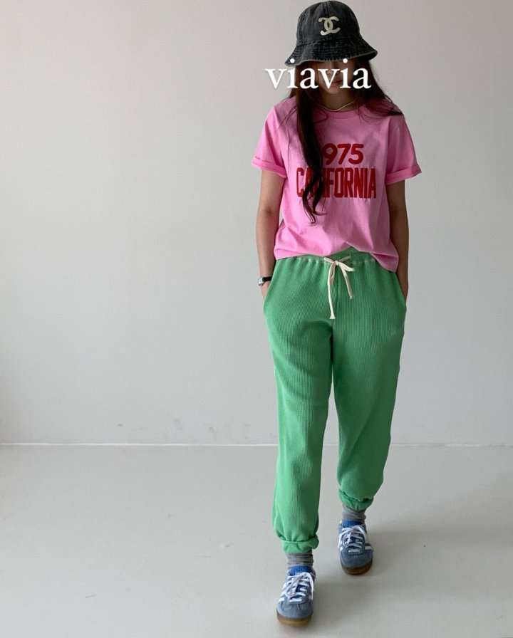 Via - Korean Women Fashion - #momslook - Waffle Jogger Pants - 6