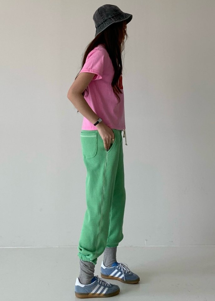 Via - Korean Women Fashion - #momslook - Waffle Jogger Pants - 8
