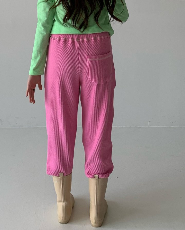 Via - Korean Women Fashion - #momslook - Waffle Jogger Pants - 5