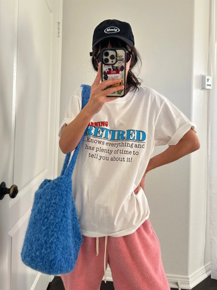 Via - Korean Women Fashion - #momslook - Warning Tee