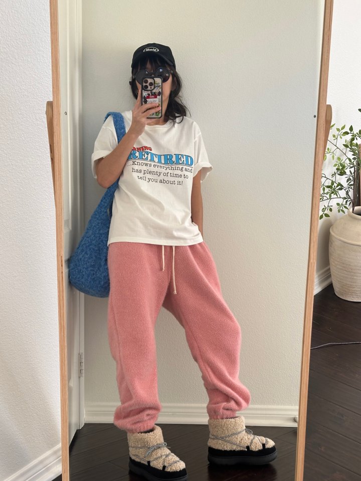 Via - Korean Women Fashion - #momslook - Warning Tee - 3