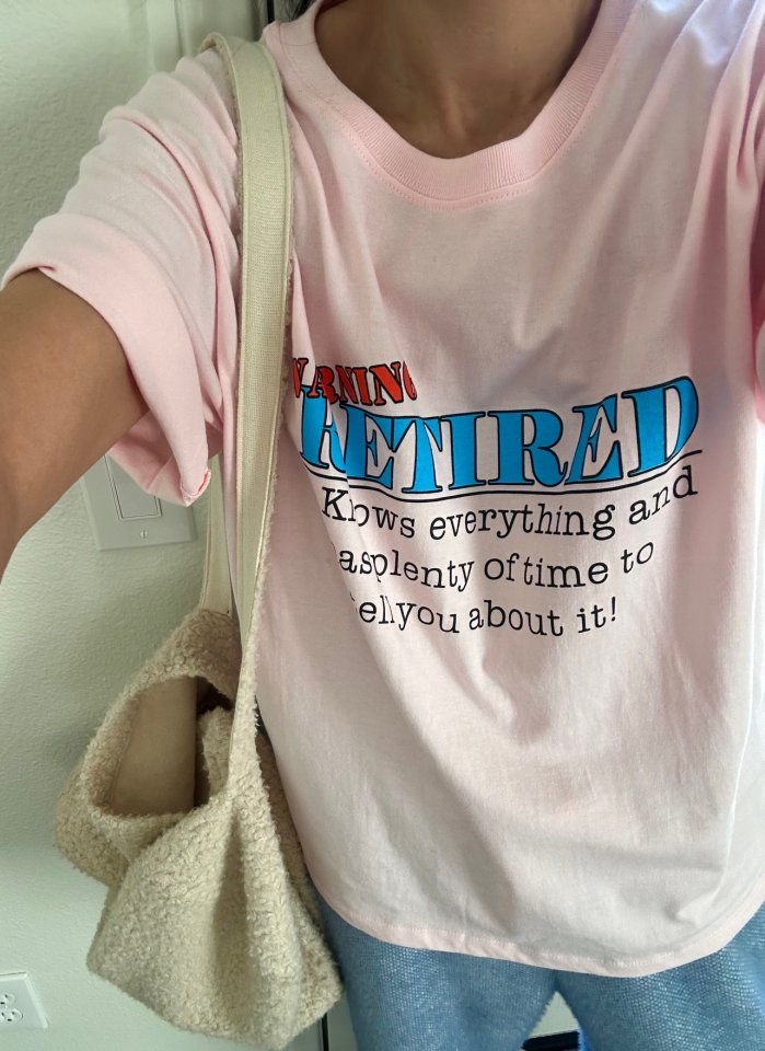 Via - Korean Women Fashion - #momslook - Warning Tee - 5