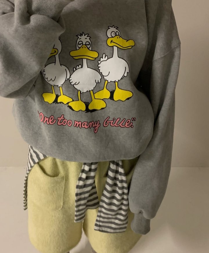 Via - Korean Women Fashion - #momslook - Duck Sweatshirts