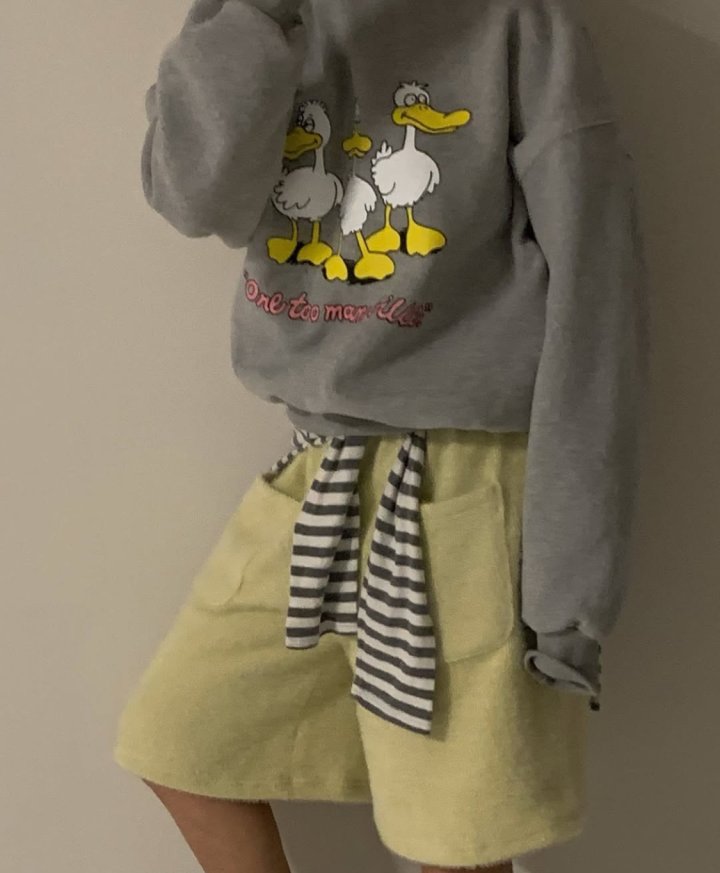 Via - Korean Women Fashion - #momslook - Duck Sweatshirts - 3