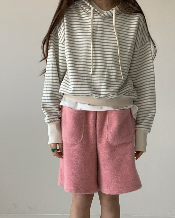 Via - Korean Women Fashion - #momslook - Stripe Hoody - 3