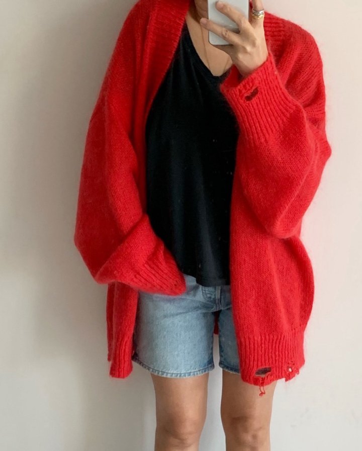 Via - Korean Women Fashion - #momslook - Over Long Cardigan - 3