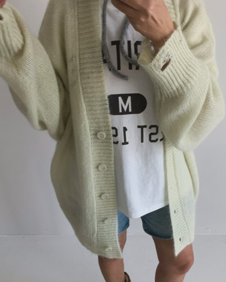 Via - Korean Women Fashion - #momslook - Over Long Cardigan - 8