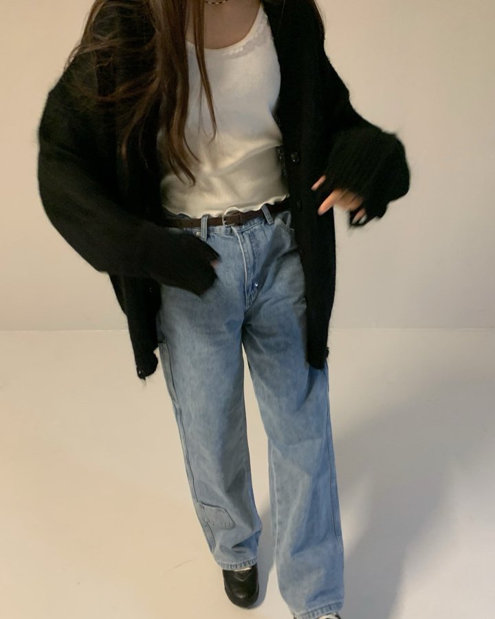 Via - Korean Women Fashion - #momslook - Over Long Cardigan