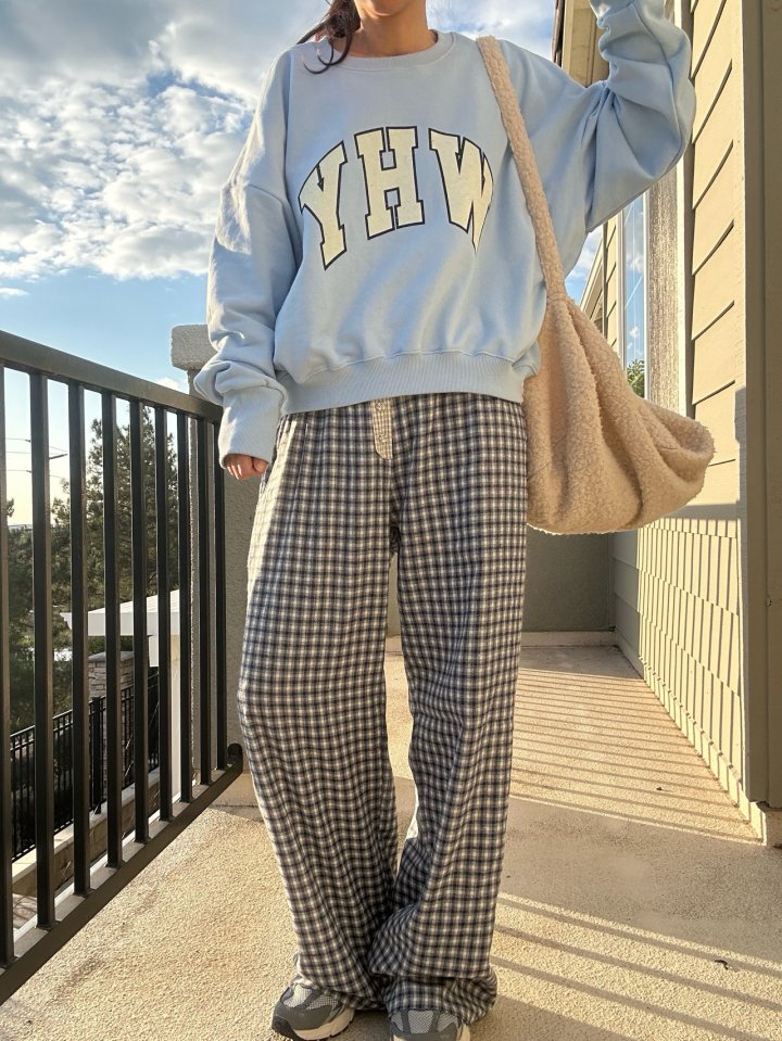 Via - Korean Women Fashion - #thelittlethings - Check Long Pants - 4