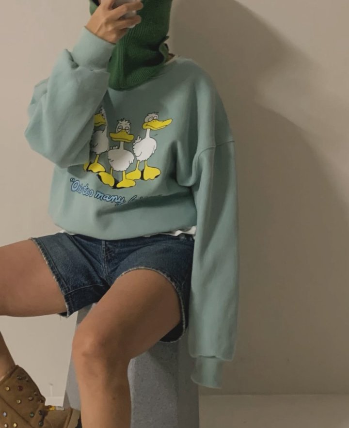 Via - Korean Women Fashion - #pursuepretty - Duck Sweatshirts - 6