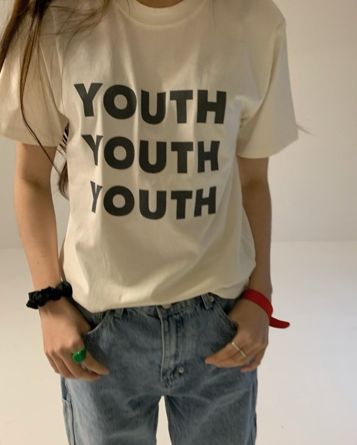 Via - Korean Women Fashion - #shopsmall - Youth Tee - 3