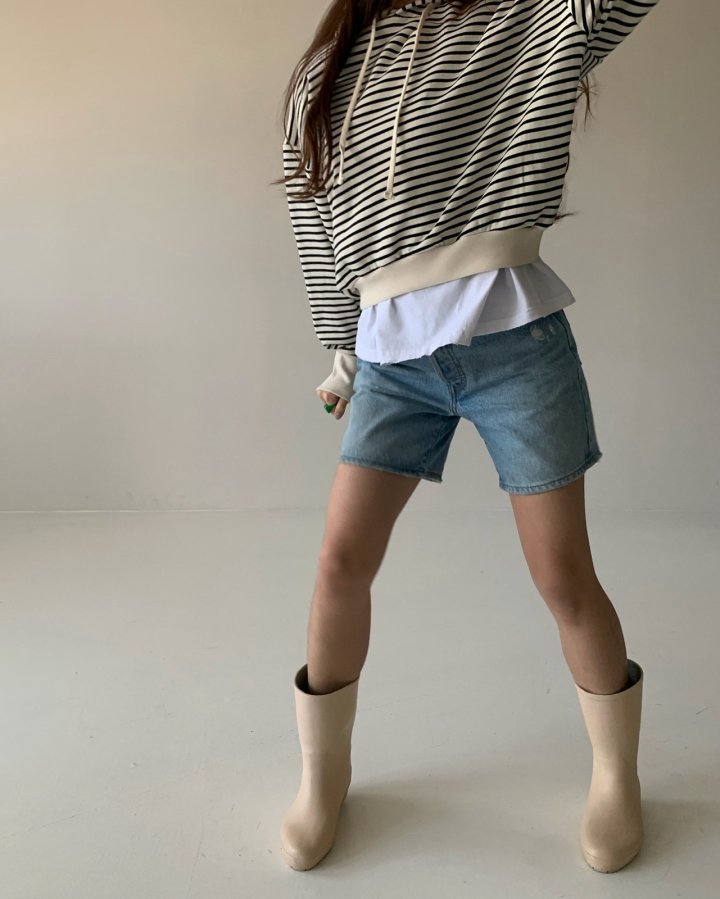 Via - Korean Women Fashion - #thatsdarling - Stripe Hoody - 2